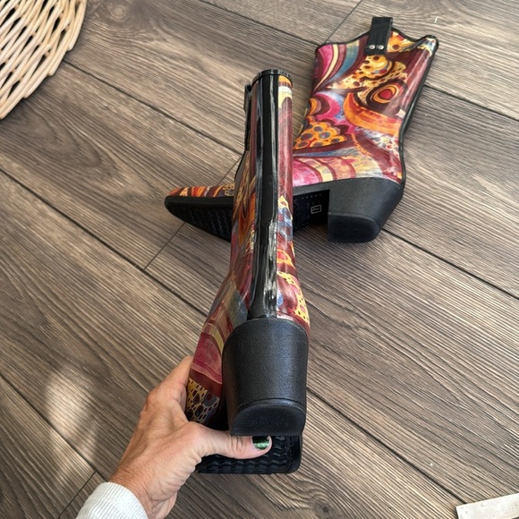 Nomad Yippy rain boots Turquoise Monet color - Picture 5 of 9